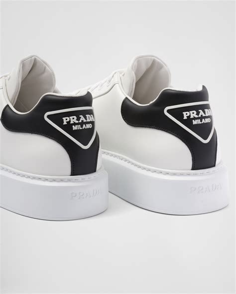 white men's prada sneakers|Prada pink platform sneakers.